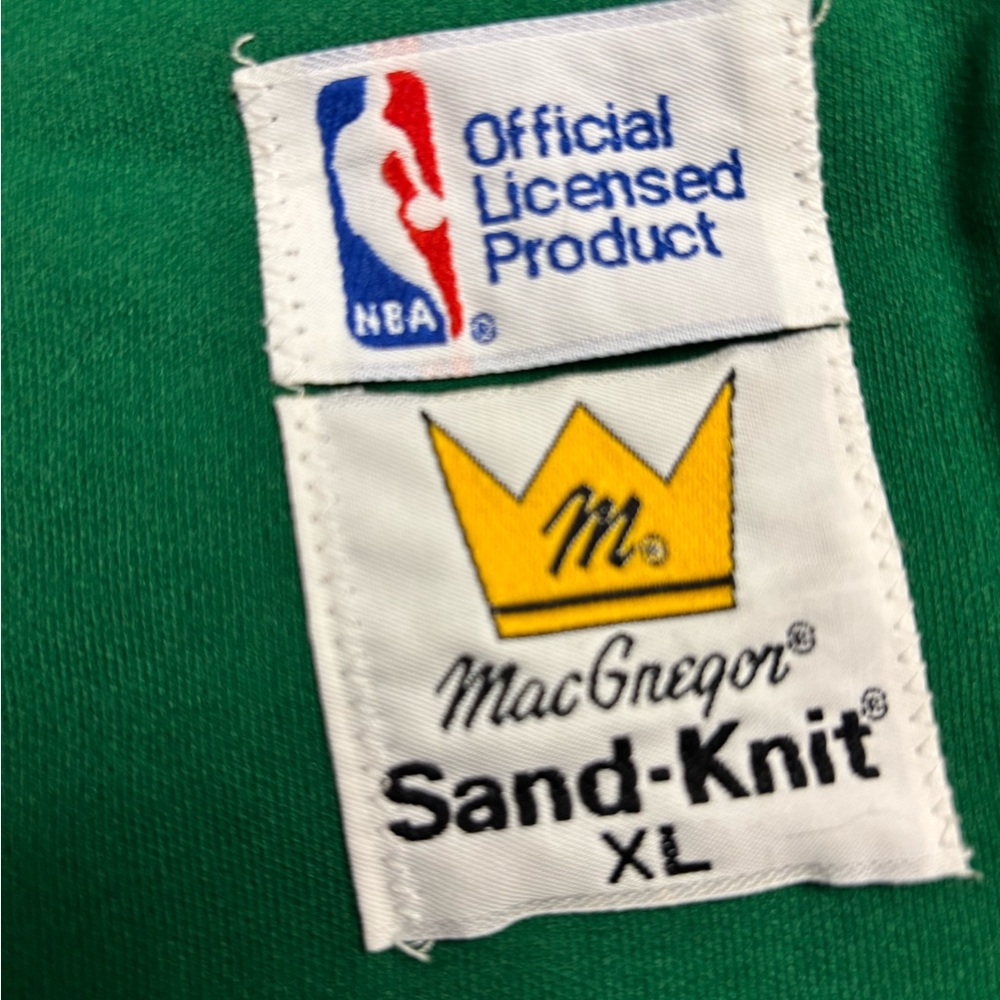 McGregor Sand-Knit Bird Celtics Green Jersey with White Trim - Picture 2 of 7
